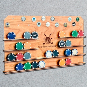 Golf Ball Marker Display, Custom Ball Marker Display Case, Ball Marker Display, Custom Golf Ball  Marker Holder, Ball Marker Collection