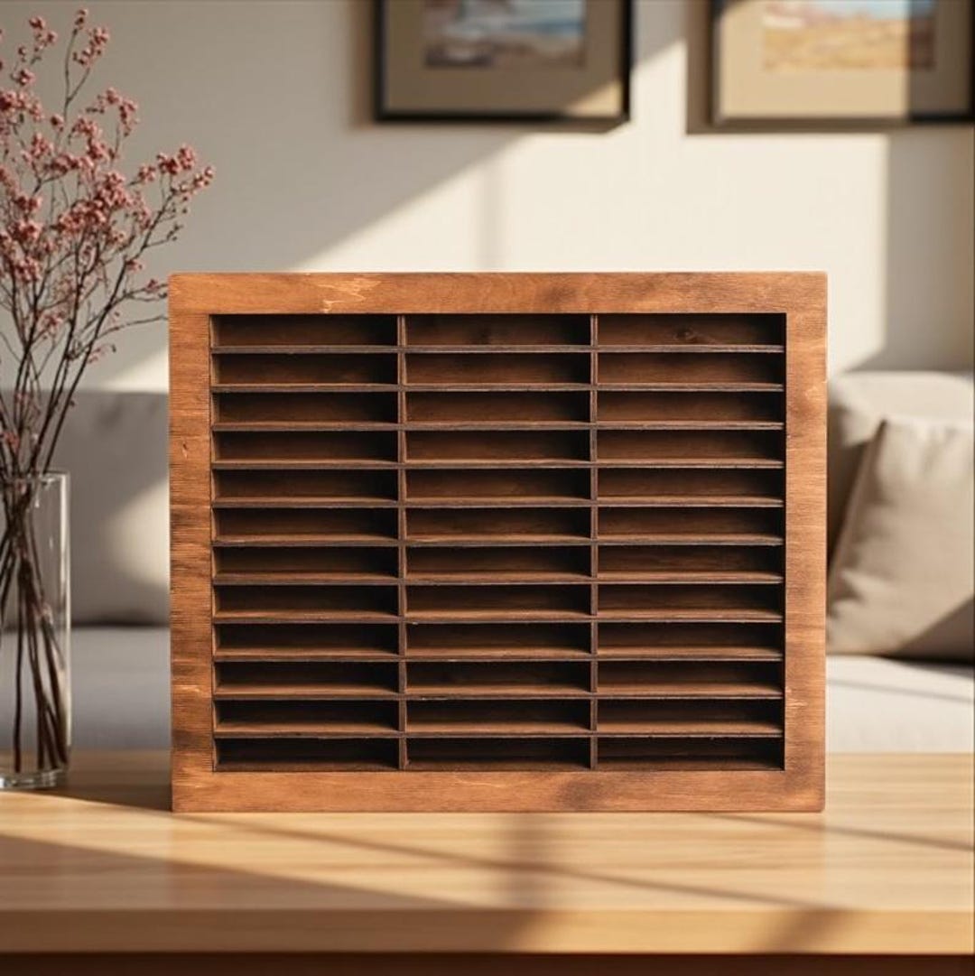 カセットテープスタンド、カセット木製オーガナイザー、カセットテープ