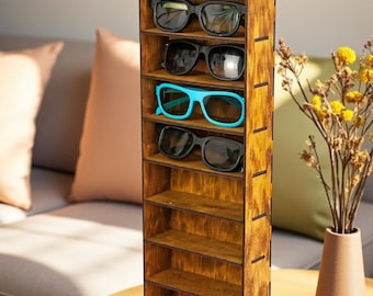 Wall Stand for Glasses, Wooden Glasses Wall Holder, Spectacle Holder, Wooden Eyewear Stand, Eye Glasses Stand, Sunglasses Stand for Wall