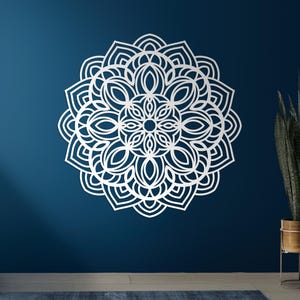 Wood Mandala Wall Art, Elegant Wooden Mandala, Wood Wall Art Flower, Laser Cut Mandala, Mandala Wall Hangings, Wood Wall Art Decor