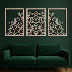 Mandala Wall Art Wood, Elegant Wooden Mandala, Laser Cut Mandala, Geometric Mandala Wall Wood, Mandala Wall Hangings, Wood Wall Decor
