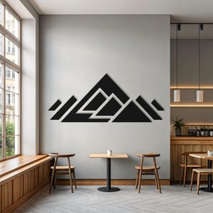 Mountain Wooden Hanging, Mountain Wood Wall Art, Wood Mountain Wall Decor, Wood Mountain Decor, Mountain Decor Wall Art, Mountain Hanging