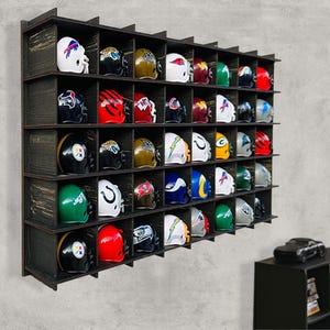 NFL Mini Helmets Display Shelf, NHL Collectibles Stand,NHL Mini Helmets Display Case, Hockey Helmet Shelf, Football Mini Helmet Display