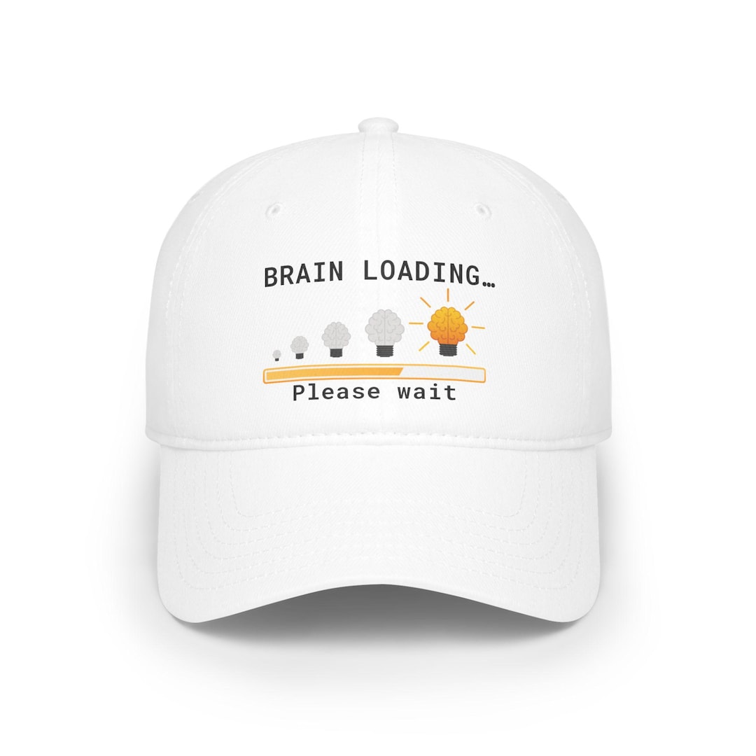 Brain Loading Hat,funny Hat,mental Health Gift, Gamer Cap, Techie Gift ...