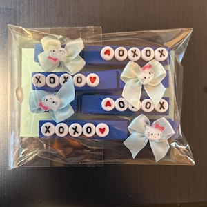 Volleyball Clothes Pin Clips/Motivational/Cheer Pin Clips (Xoxo)