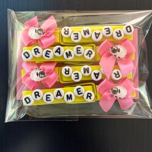 Volleyball Clothes Pin Clips/Motivational/Cheer Pin Clips (GoodLuck)