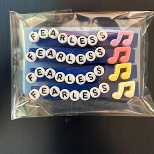 Volleyball Clothes Pin Clips/Motivational/Cheer Pin Clips (Fearless)