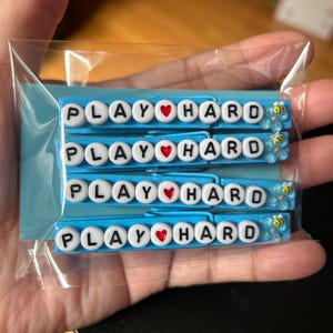 Volleyball Clothes Pin Clips/Motivational/Cheer Pin Clips (PlayHard)
