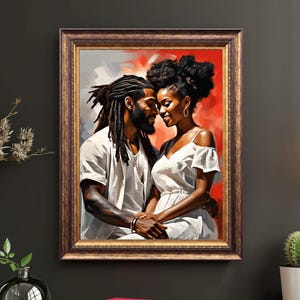 Black Love Prints, Black Couple Wall Art, Black Love Art, Afrocentric Wall Art, Black Love Art Prints, Black Wall Art Print, Couple Wall Art
