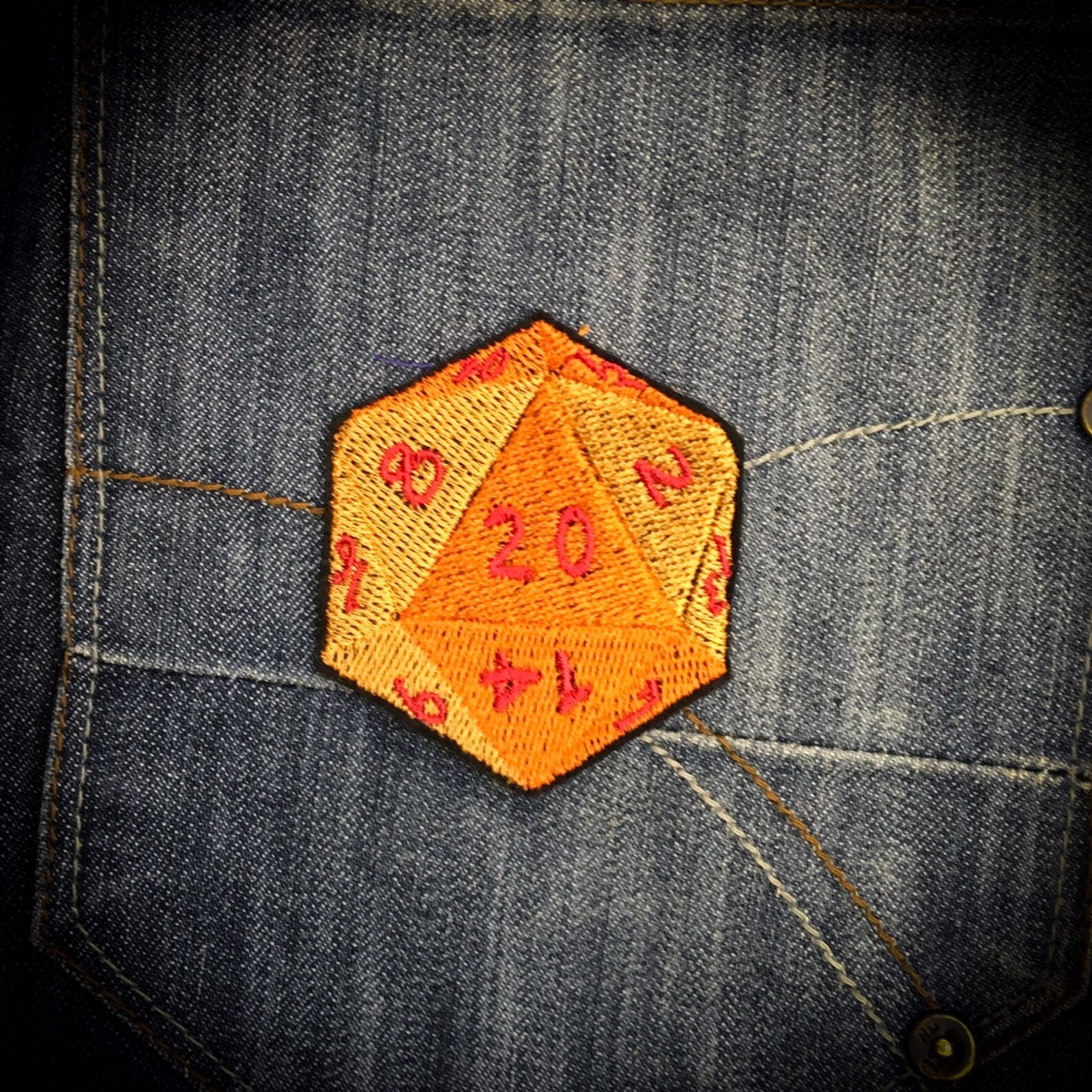 D20 Gamer Dice Sew on Patch Iron on Patch Geek Patch Gamer Etsy