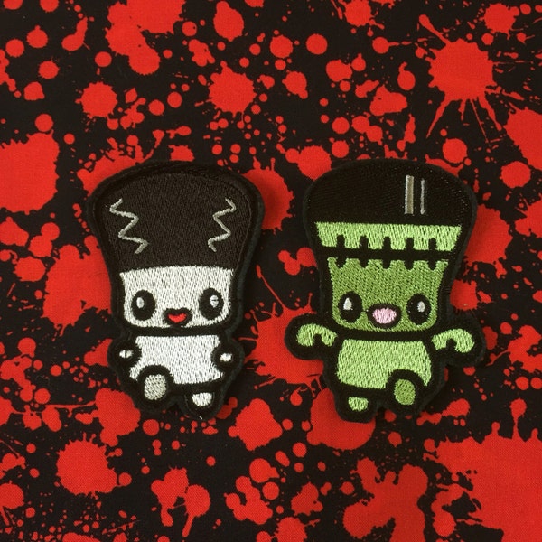 Frankenstein or Bride sew on or iron on patch ( one supplied )