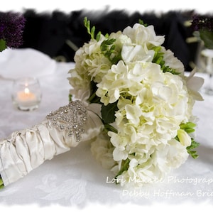 Flower Bouquet Holders Lace Bridal Bouquet Collar Handle For - Temu