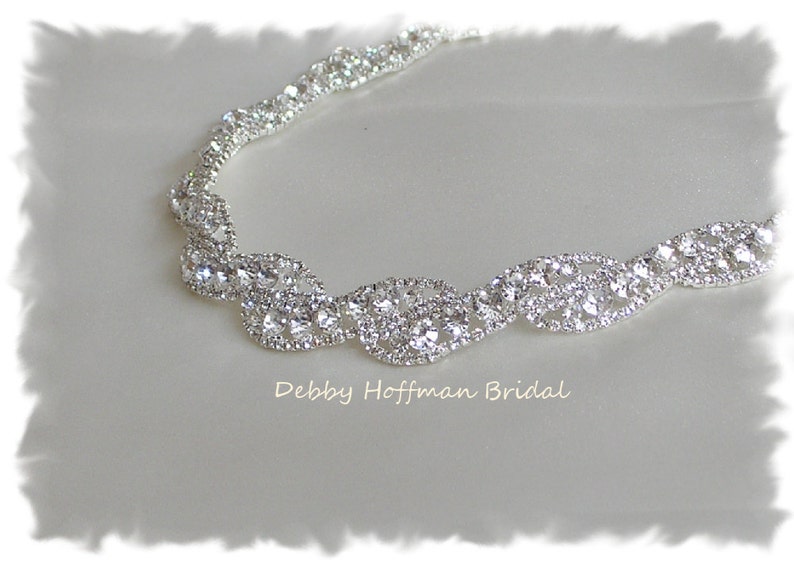 Bridal Headpiece, Wedding Headpiece, Wedding Tiara, Rhinestone Bridal Headband, Crystal Headband, Jeweled Wedding Headband, No. 5050HB image 6