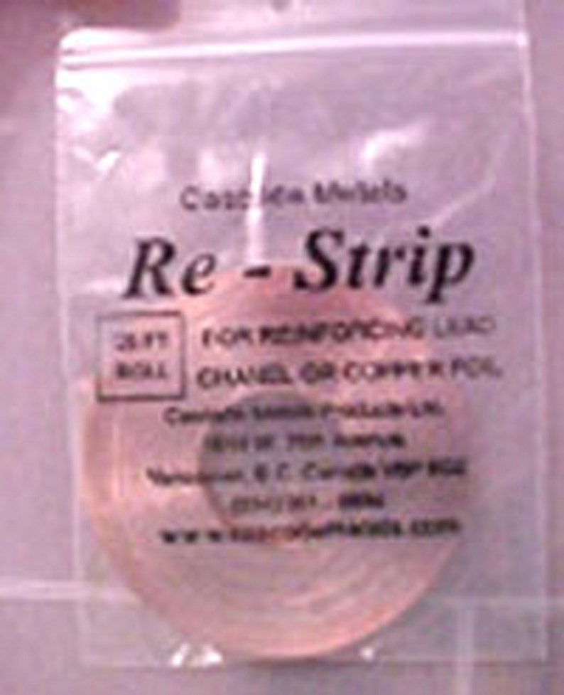 Copper Restrip 100 ft for Stained Glass Reinforcement