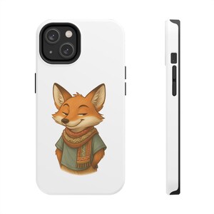 Funda de zorro para iPhone - Regalo otoñal para amantes de los animales - Funda ecológica, duradera e inspirada en la naturaleza - Accesorio tecnológico de bosque