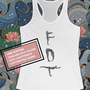 Floral FDT Yoga Tank Top: Anti Trump Feminist Activewear