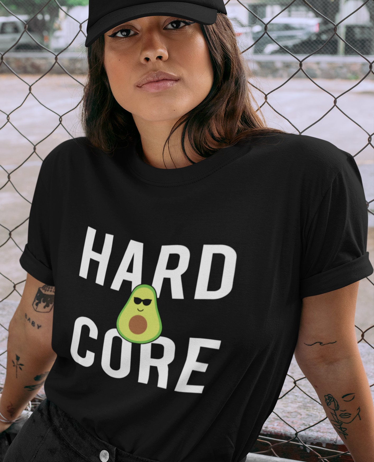 Funny Avocado Shirt Hard Core Avocado 