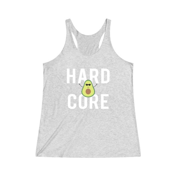 Funny Avocado Shirt Avocado Tank Top Hard Core Keto Gift Etsy