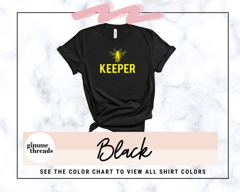 Beekeeper Gift T-Shirt - 'I'm A (bee) Keeper' Unisex Design, 100% Cotton, Multiple Sizes - View #10