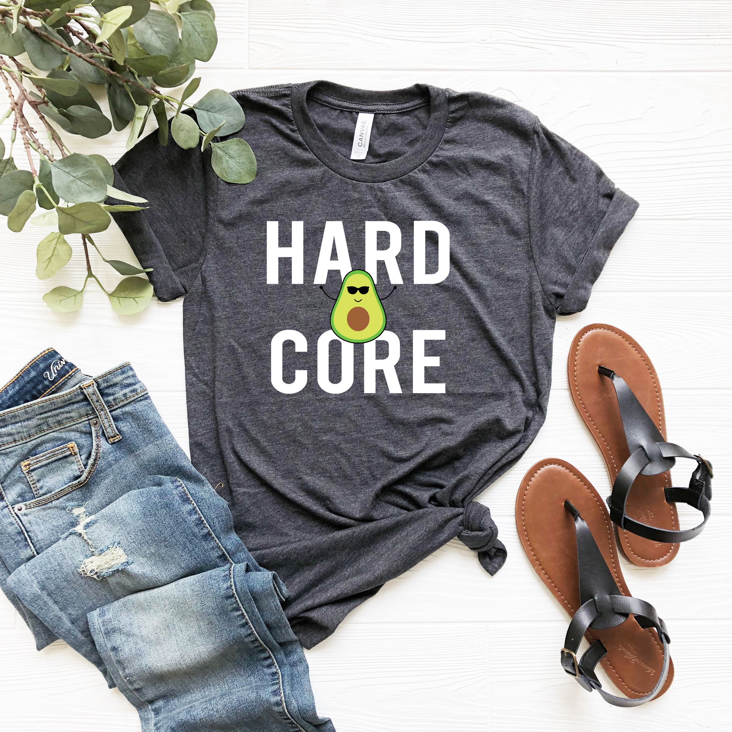 Funny Avocado Shirt Hard Core Avocado 