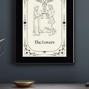 The Lovers Tarot Card Poster