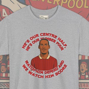 Liverpool FC Virgil Van Dijk Tribute T-Shirt: Soccer Fan Gift