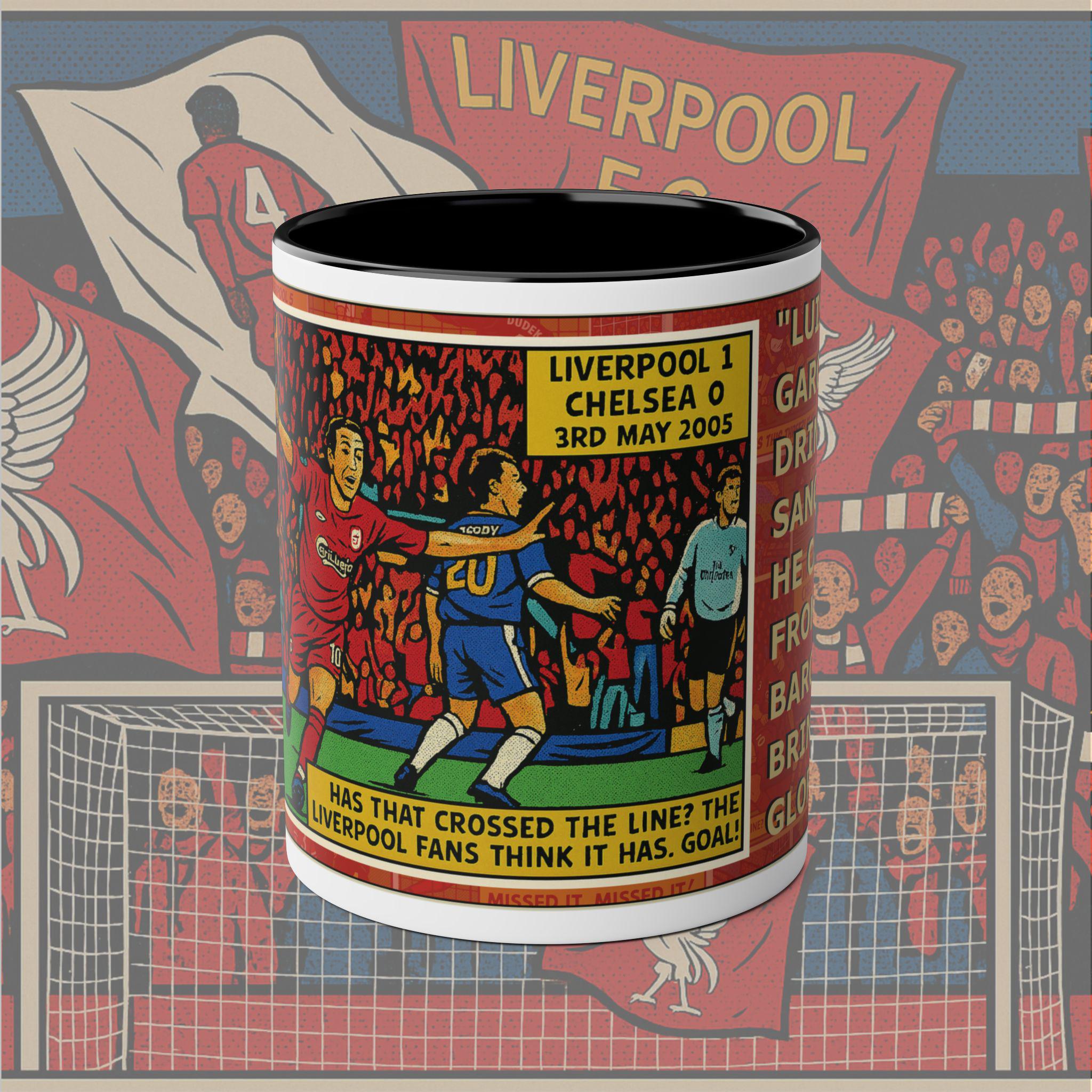 まくら　リバプール　ルイスガルシア　 Liverpool ルイス ガルシア ゴースト ゴール マグ - リバプール vs チェルシー