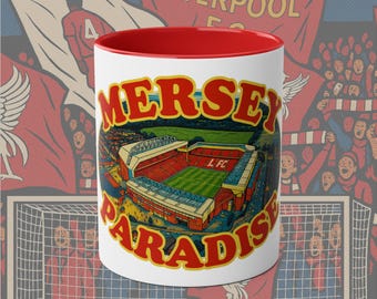 Mersey Paradise Anfield Pop Art Mug – Liverpool FC & Stone Roses Inspired