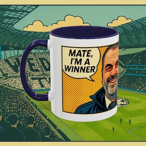 Spurs Mug- Ange Postecoglou &quot;I&#39;m a Winner Mate&quot;