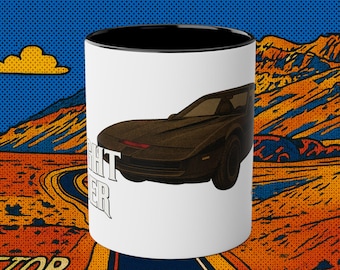 Knight Rider KITT Mug Retro 1980s Pontiac Firebird Trans Am TV Car Gift