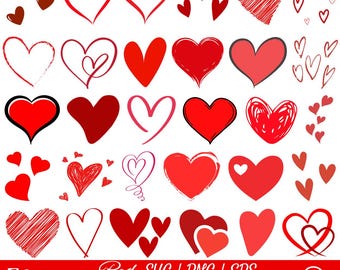 Red Heart SVG, Valentine's day svg, Red Hearts bundle, Love Svg, Heart svg, Instant Download , Lover Svg Bundle, Red Heart Png Bundle