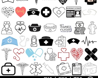 Pliki SVGS i PNG dla pielęgniarek, pliki SVG dotyczące kariery medycznej, szkoła pielęgniarska, projekt Cricut dla pielęgniarek, plik SVG dla pielęgniarek, natychmiastowe pobieranie plików SVG dla pielęgniarek