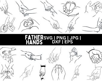 Hands dad/ Grandpa and Childs Png Bundle, Custom Name Hand Kid Names gift, Best father Ever,father's Day Fist Bump Set Svg,Digital Files