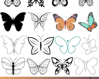 Butterfly SVG, Butterfly svg bundle, Butterfly SVG Layered, Butterfly Files for Cricut, Butterfly Clipart, Butterflies Svg, Silhouette