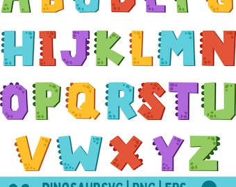 Fuente de dinosaurio SVG: Letras de dinosaurio para Cricut (descarga digital)