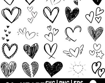 Heart Svg,Heart Text Dividers SVG,Doodle Heart Svg,Love Svg,Valentine Svg,Heart Wreath Svg,Sketch Heart Svg,Open Heart,Cricut & Silhouette