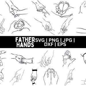 Hands dad/ Grandpa and Childs Png Bundle, Custom Name Hand Kid Names gift, Best father Ever,father&#39;s Day Fist Bump Set Svg,Digital Files