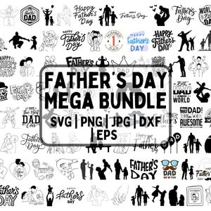 fathers day svg bundle, Dad svg, Father svg, Papa svg, Best dad ever svg, Grandpa svg, Family svg bundle, Svg Cut Files For Cricut