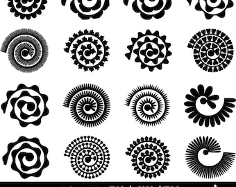 3D Rolled Paper Flower SVG: DIY Craft Template (Digital Download)