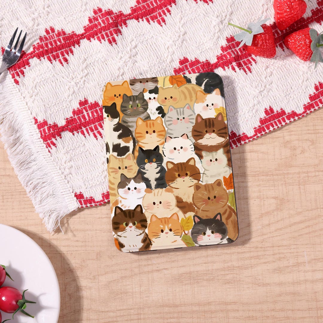 Cute Cat Collection Kindle Paperwhite 12/10/11th Case With Strap ...