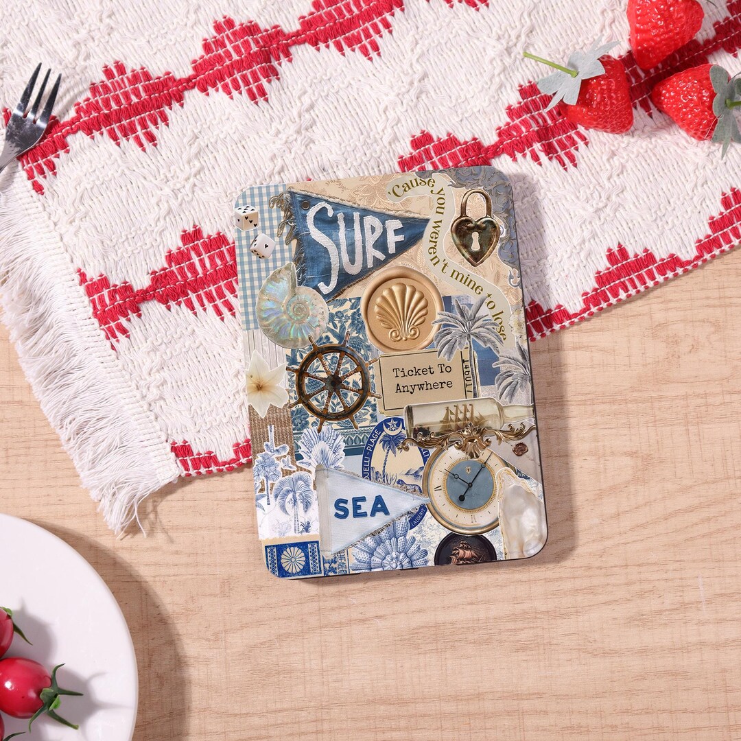 Retro Collage Kindle Paperwhite 12/10/11th Case With Strap ...