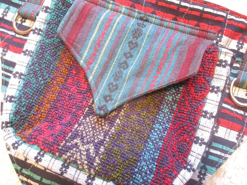 Festival Pocket Utility Belt Fanny Pack Burning Man Tribal Vegan