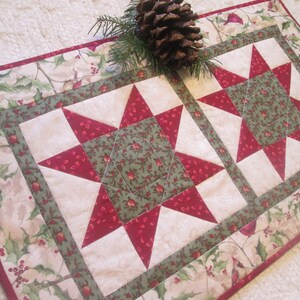 Winter Stair Village Quilted Table Topper NCU0NTD510