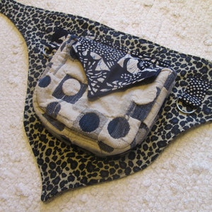 Upcycled Upholstery Fabric Festival Burning Man Tribal Vegan Pocket Utility Belt Fanny Pack
