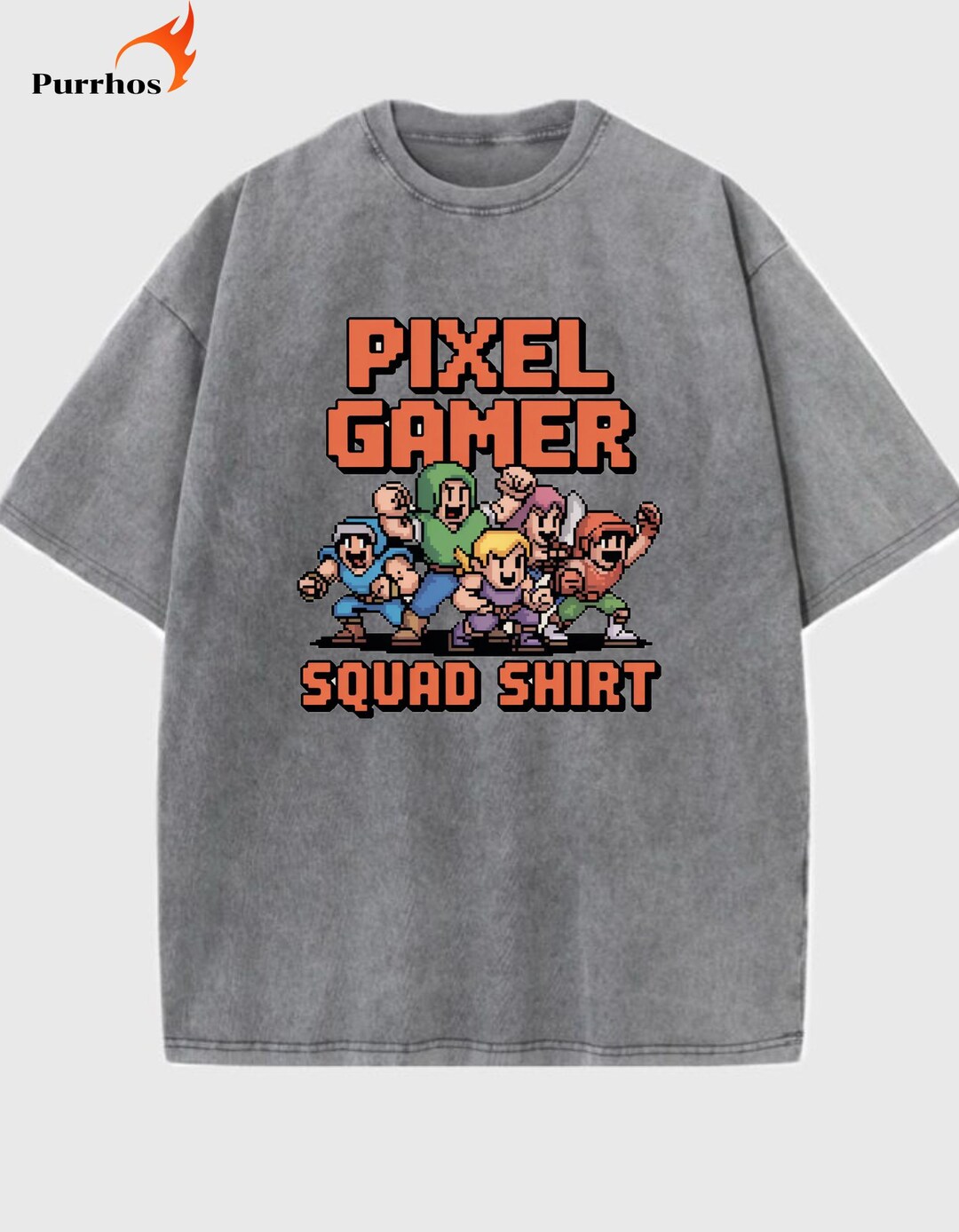 Pixel Gamer Squad Shirt – Retro Gami…
