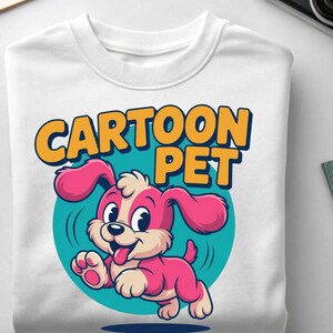 Cartoon Pet Illustration PNG • Personalized Pet Portrait • Digital Pet Drawing