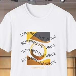 Surfing T-Shirt, Casual Beach Tee, Summer Apparel, Surfing Gift, Cool Graphic Shirt, Ocean Lover&#39;s Gift