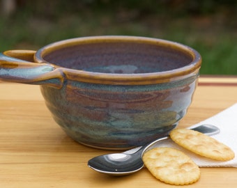 Pottery Soup Mug in Opal