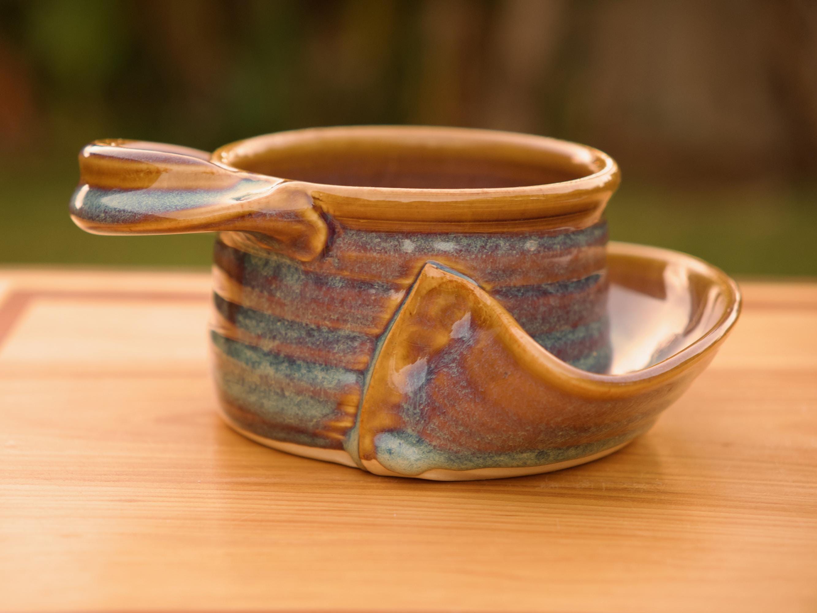 Soup and Cracker Bowl in Opal Glaze - Etsy