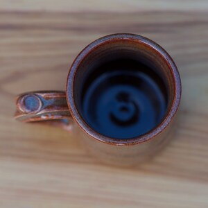 Pottery Coffee Mug in Copper wheelthrown 10-12 ouncesREADY TO SHIP Bild 3